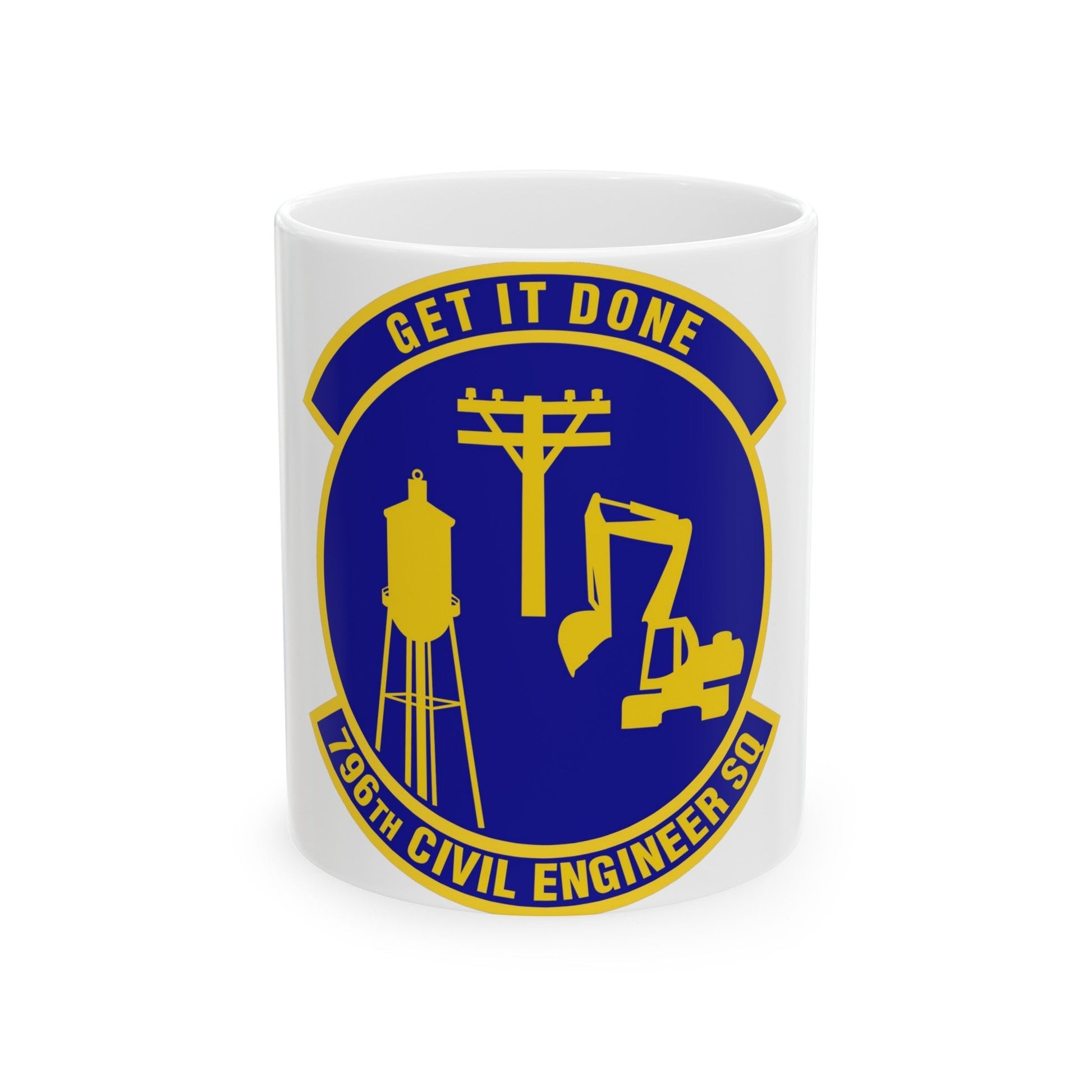 796th Civil Engineer Squadron (U.S. Air Force) White Coffee Mug-11oz-The Sticker Space