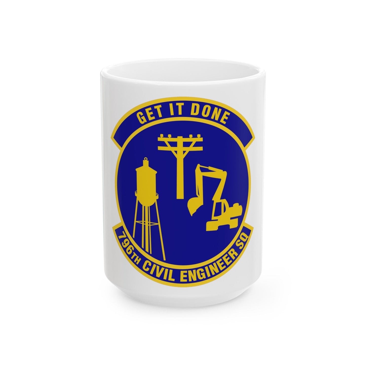 796th Civil Engineer Squadron (U.S. Air Force) White Coffee Mug-15oz-The Sticker Space