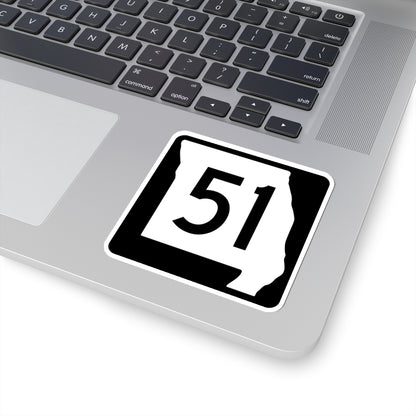 MO-51 (Missouri) (Road Sign) STICKER Vinyl Kiss-Cut Decal