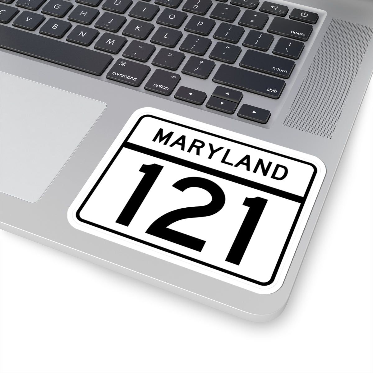 MD Route 121 (Maryland) (Road Sign) STICKER Vinyl Kiss-Cut Decal