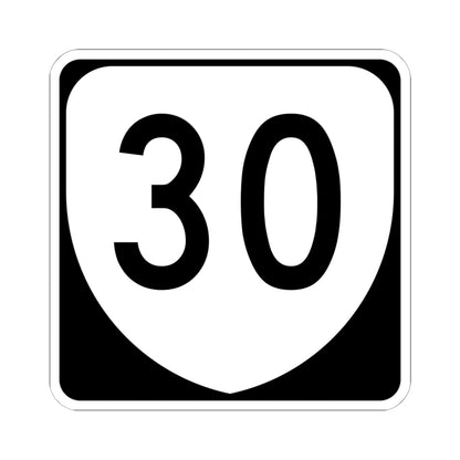Virginia 30 (Virginia) (Road Sign) STICKER Vinyl Kiss-Cut Decal
