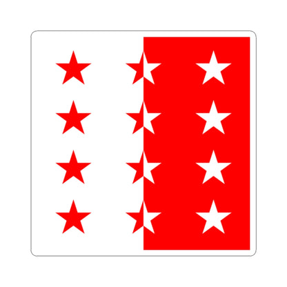 Flag of the Rhodanic Republic (Switzerland) STICKER Vinyl Kiss-Cut Decal