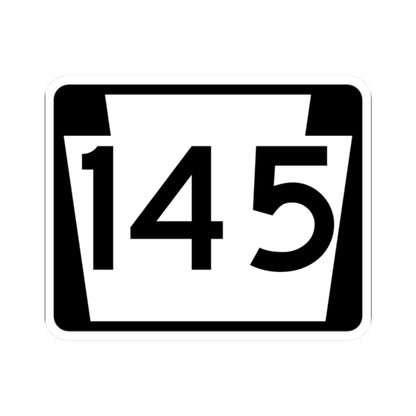 PA-145 (Pennsylvania) (Road Sign) STICKER Vinyl Kiss-Cut Decal