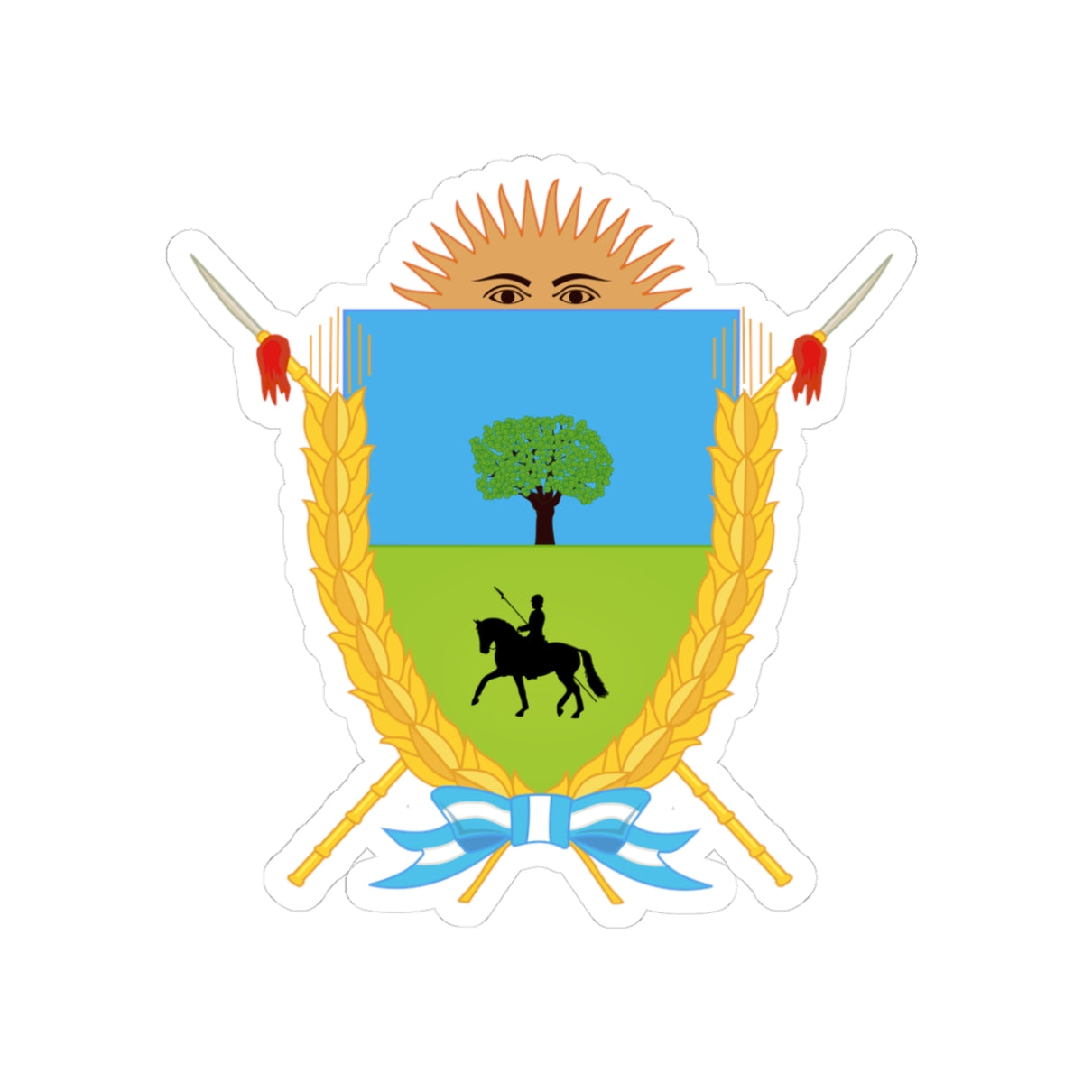 Coat of Arms La Pampa Argentina - STICKER Vinyl Kiss-Cut Decal