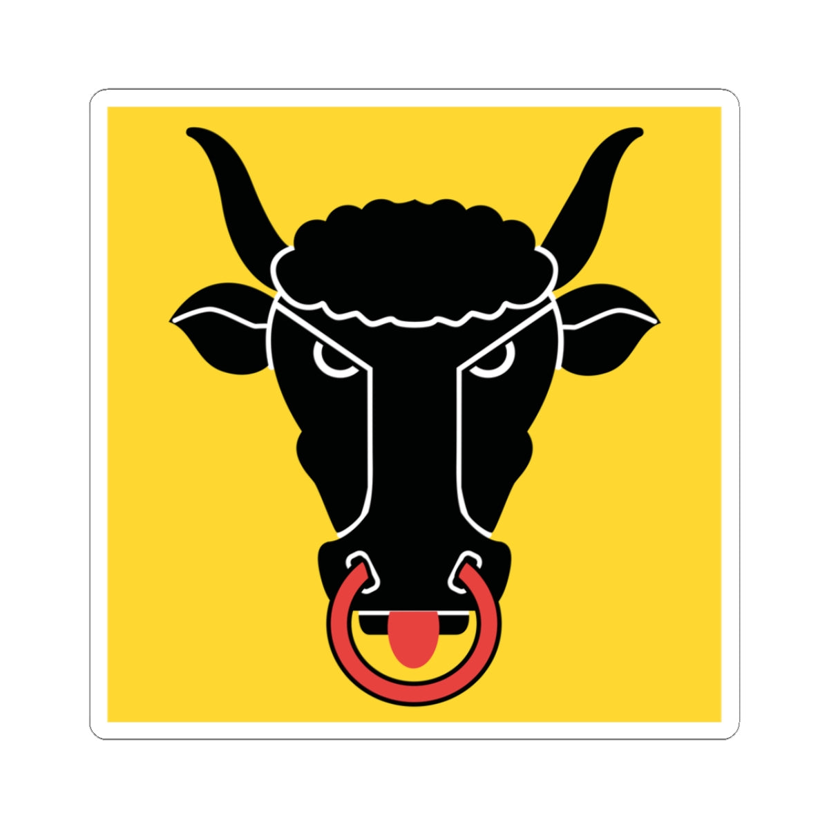 Flag of Canton of Uri (Switzerland) STICKER Vinyl Kiss-Cut Decal