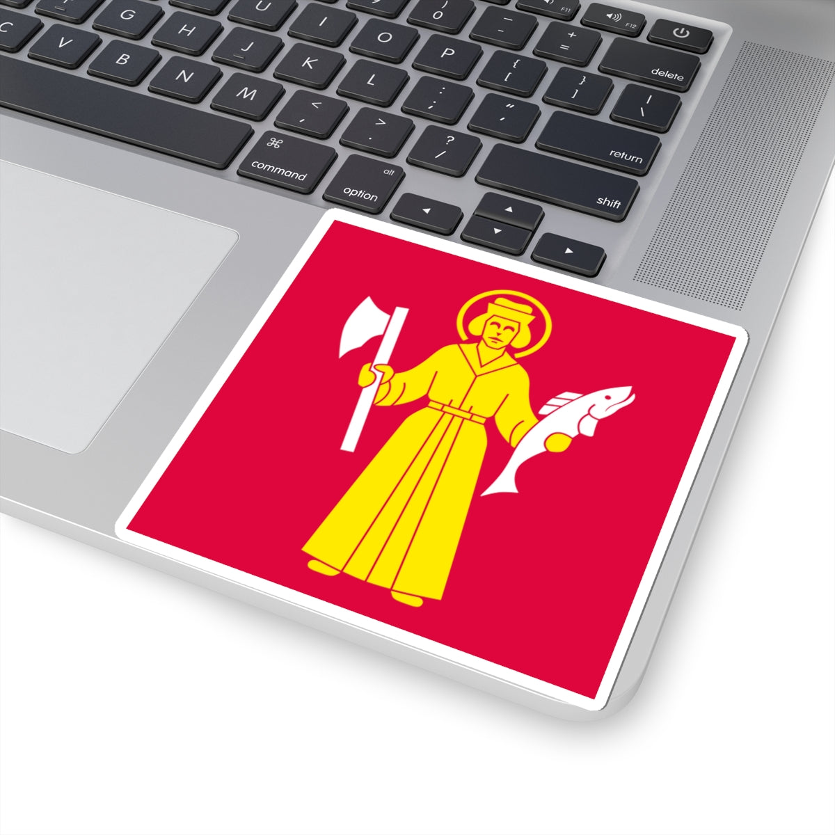 Flag of Botkyrka (Sweden) STICKER Vinyl Kiss-Cut Decal