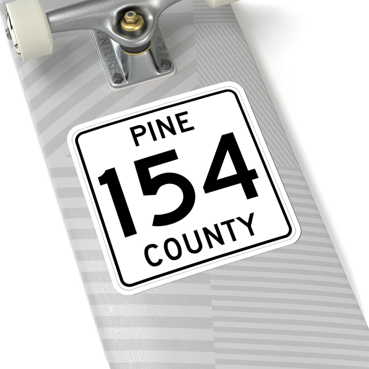 Pine County Route 154 MN (Minnesota) (Road Sign) STICKER Vinyl Kiss-Cut Decal