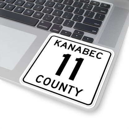 Kanabec County 11 MN (Minnesota) (Road Sign) STICKER Vinyl Kiss-Cut Decal