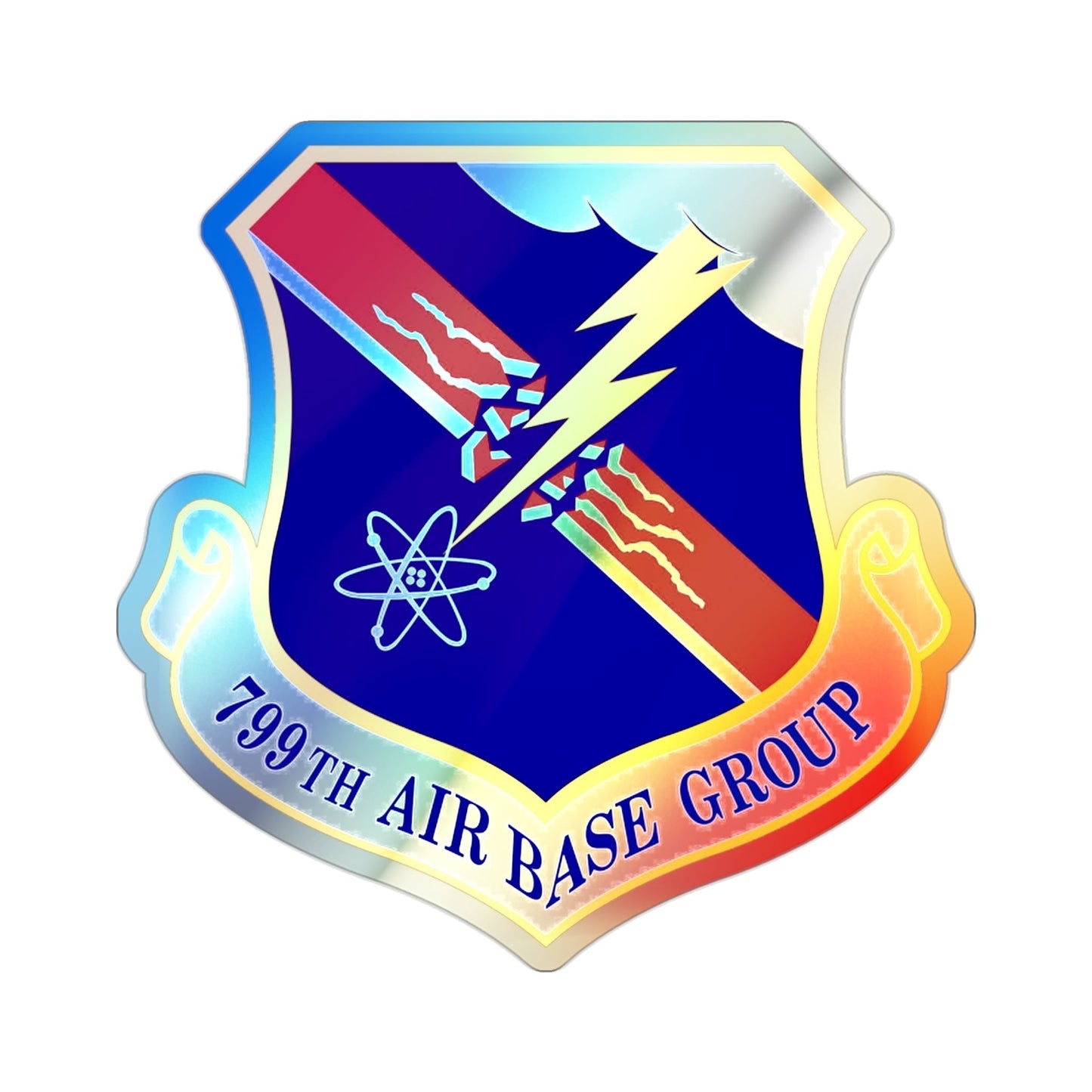 799th Air Base Group (U.S. Air Force) Holographic STICKER Die-Cut Vinyl Decal-2 Inch-The Sticker Space