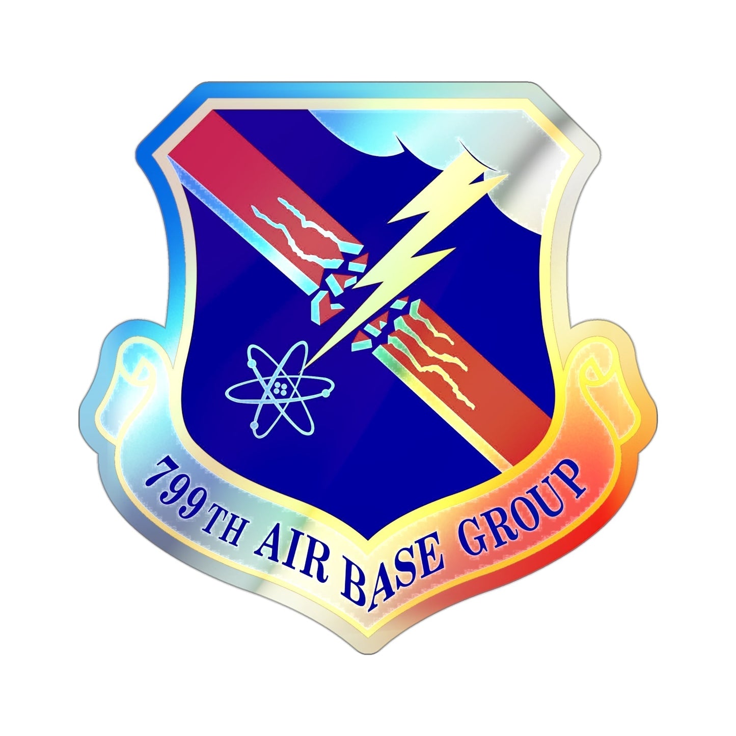 799th Air Base Group (U.S. Air Force) Holographic STICKER Die-Cut Vinyl Decal-3 Inch-The Sticker Space