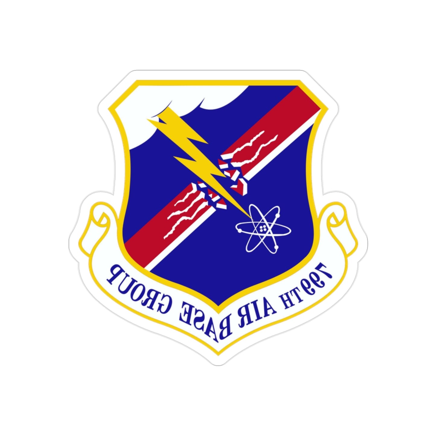 799th Air Base Group (U.S. Air Force) REVERSE PRINT Transparent STICKER-2 Inch-The Sticker Space