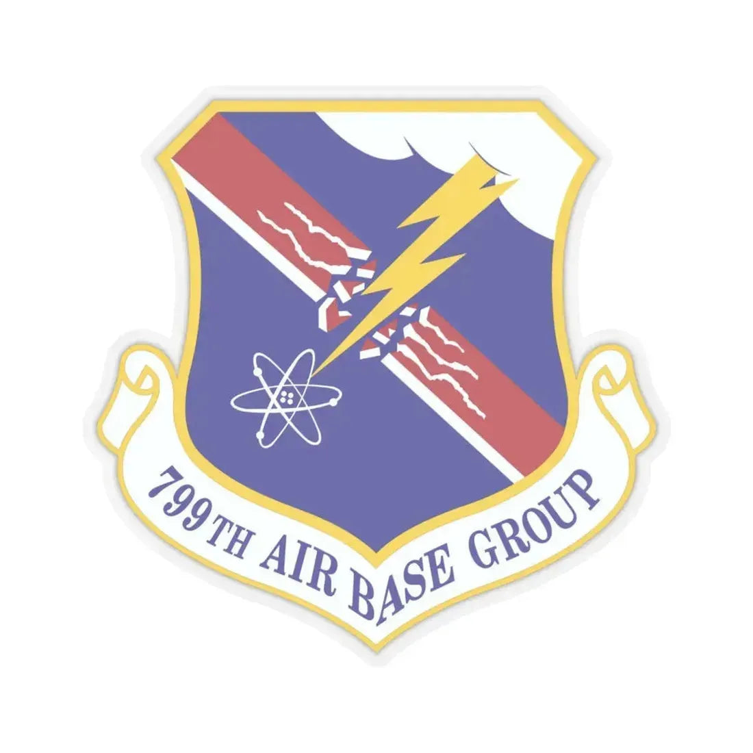 799th Air Base Group (U.S. Air Force) STICKER Vinyl Kiss-Cut Decal 6 Inch Transparent - The Sticker Space