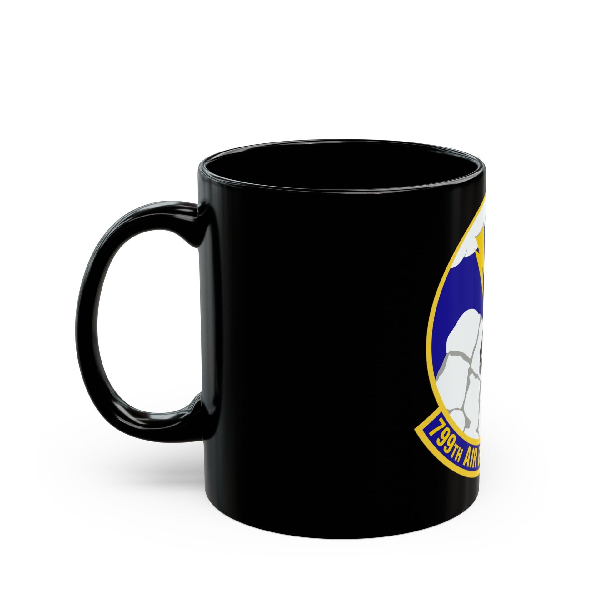 799th Air Base Squadron (U.S. Air Force) Black Coffee Mug-The Sticker Space