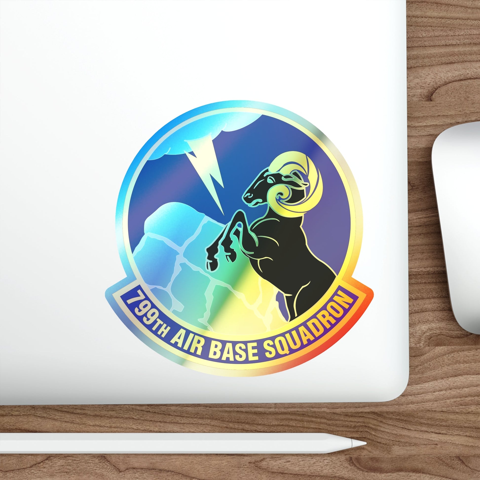 799th Air Base Squadron (U.S. Air Force) Holographic STICKER Die-Cut Vinyl Decal-The Sticker Space