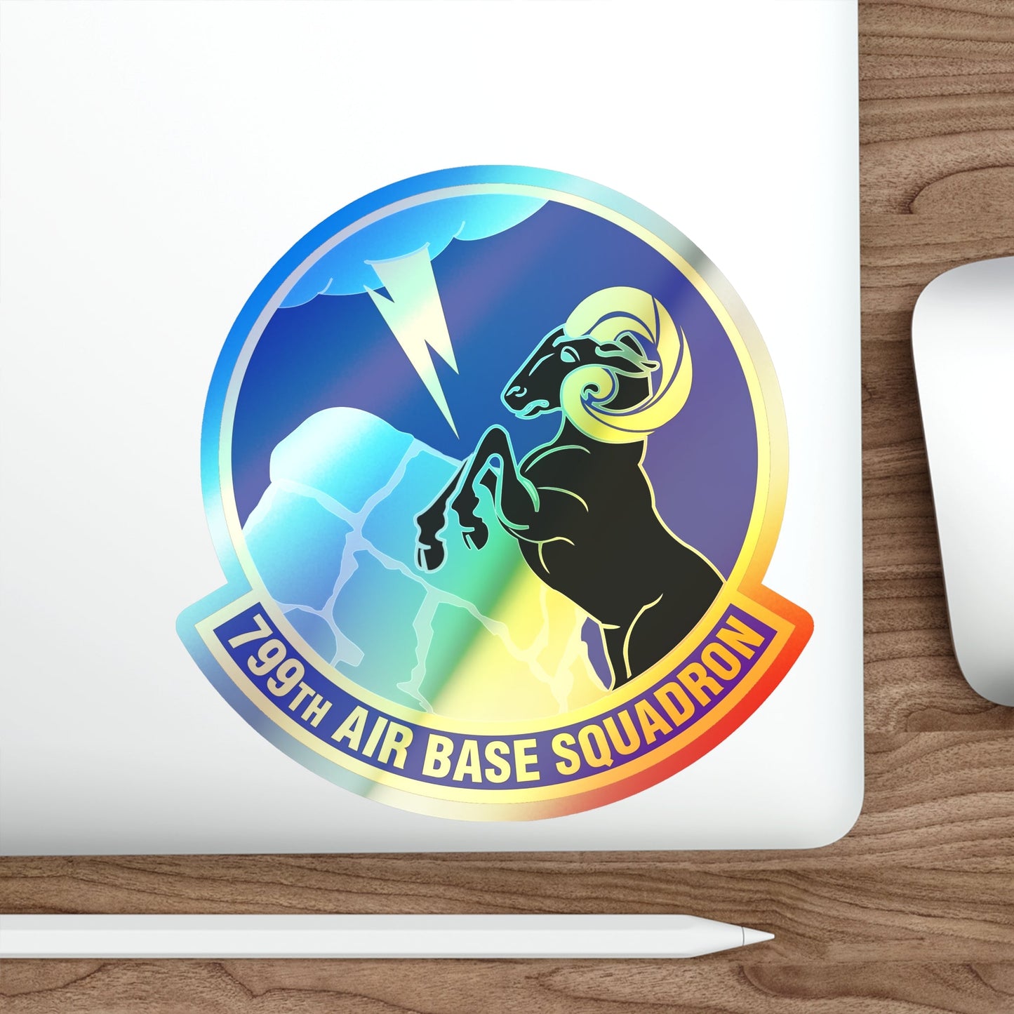 799th Air Base Squadron (U.S. Air Force) Holographic STICKER Die-Cut Vinyl Decal-The Sticker Space