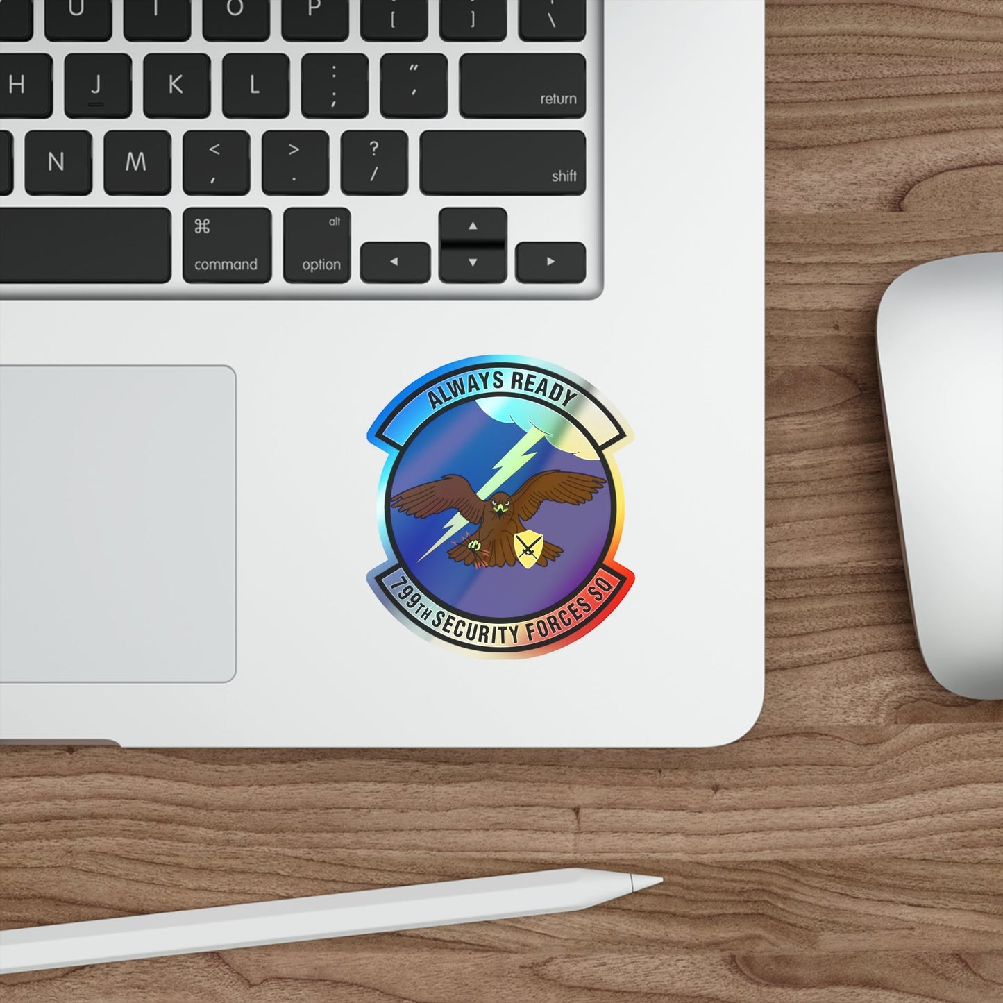 799th Security Forces Squadron (U.S. Air Force) Holographic STICKER Die-Cut Vinyl Decal-The Sticker Space