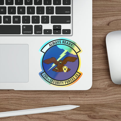 799th Security Forces Squadron (U.S. Air Force) Holographic STICKER Die-Cut Vinyl Decal-The Sticker Space