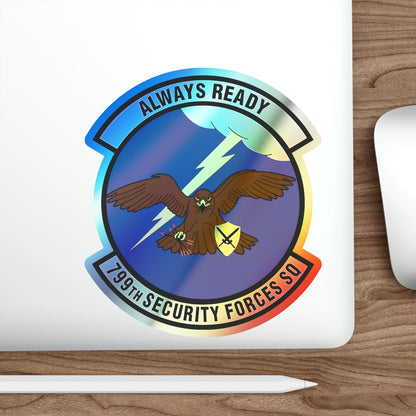 799th Security Forces Squadron (U.S. Air Force) Holographic STICKER Die-Cut Vinyl Decal-The Sticker Space