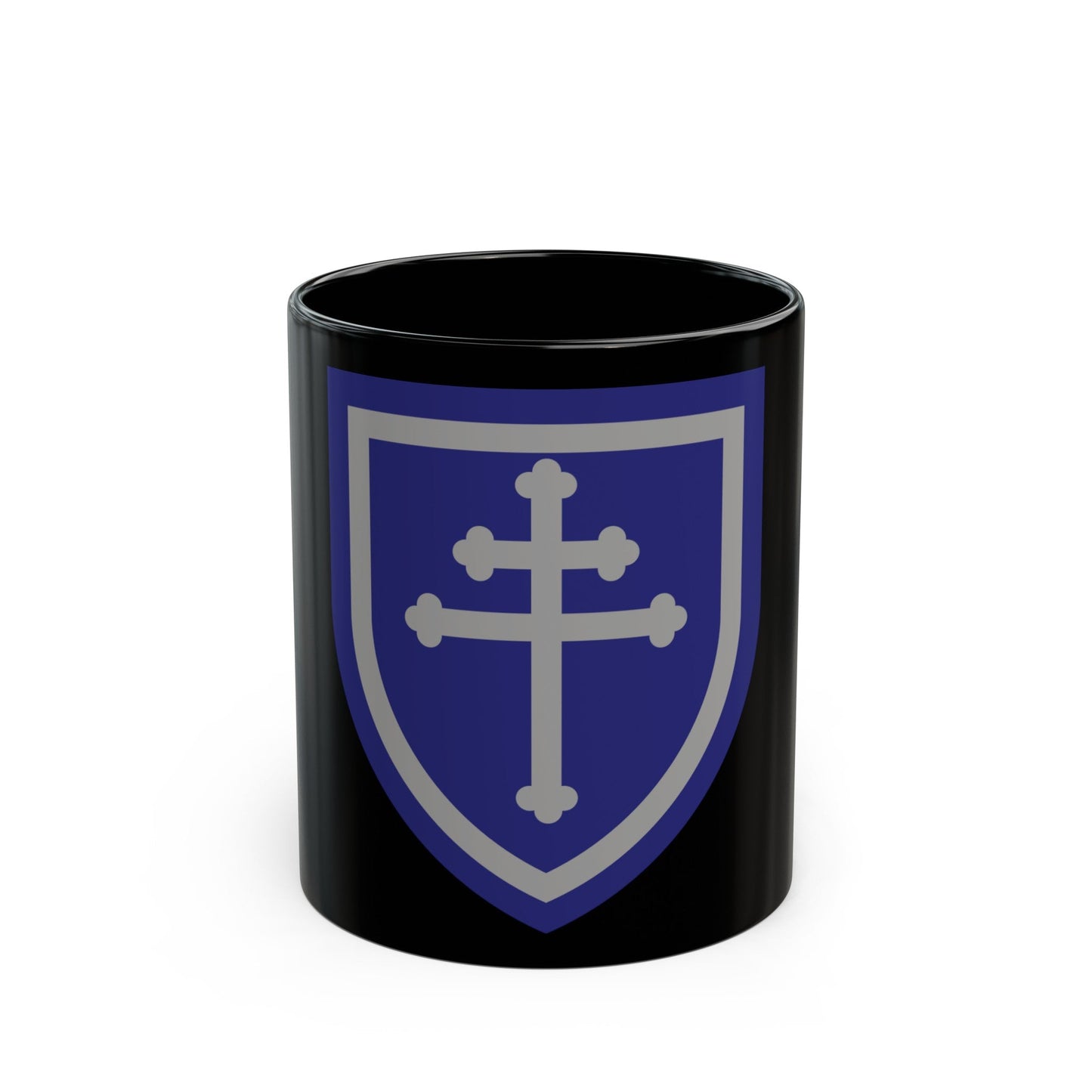 79th Infantry Division SSI (U.S. Army) Black Coffee Mug-11oz-The Sticker Space