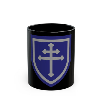 79th Infantry Division SSI (U.S. Army) Black Coffee Mug-11oz-The Sticker Space