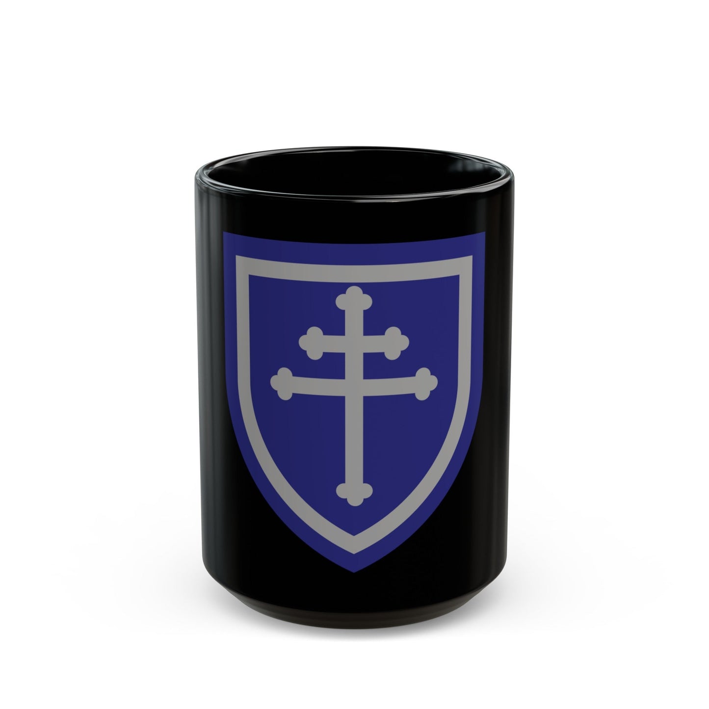 79th Infantry Division SSI (U.S. Army) Black Coffee Mug-15oz-The Sticker Space