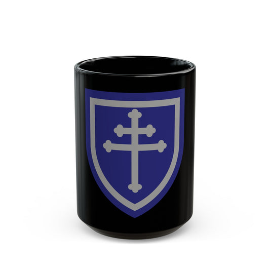 79th Infantry Division SSI (U.S. Army) Black Coffee Mug-15oz-The Sticker Space