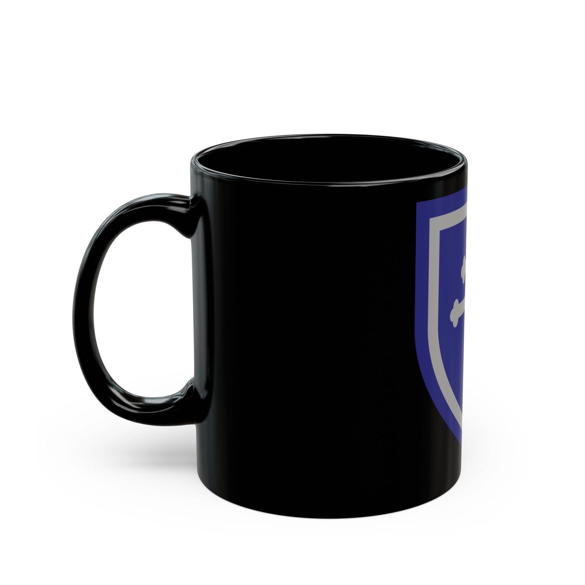 79th Infantry Division SSI (U.S. Army) Black Coffee Mug-The Sticker Space