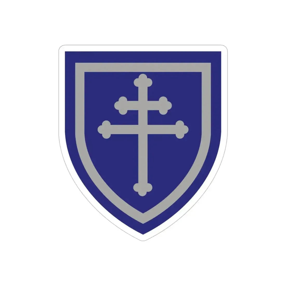 79th Infantry Division SSI (U.S. Army) REVERSE PRINT Transparent Die-Cut STICKER - The Sticker Space