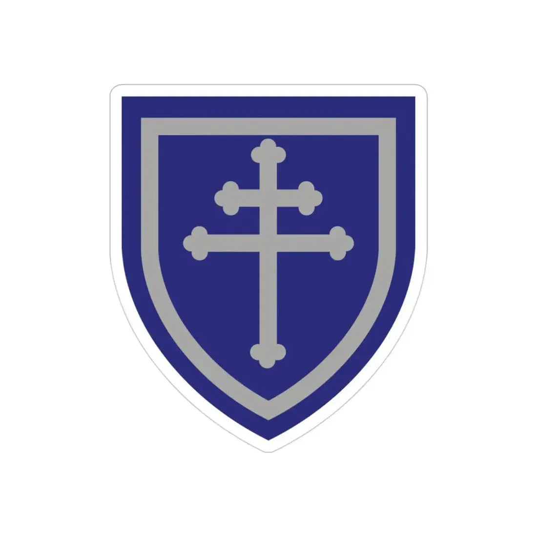 79th Infantry Division SSI (U.S. Army) REVERSE PRINT Transparent Die-Cut STICKER - The Sticker Space