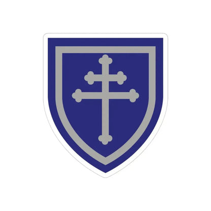 79th Infantry Division SSI (U.S. Army) REVERSE PRINT Transparent Die-Cut STICKER - The Sticker Space