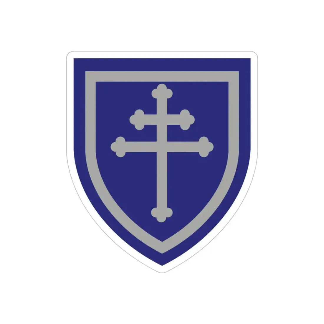 79th Infantry Division SSI (U.S. Army) REVERSE PRINT Transparent Die-Cut STICKER - The Sticker Space