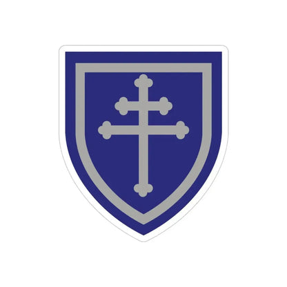 79th Infantry Division SSI (U.S. Army) REVERSE PRINT Transparent Die-Cut STICKER - The Sticker Space