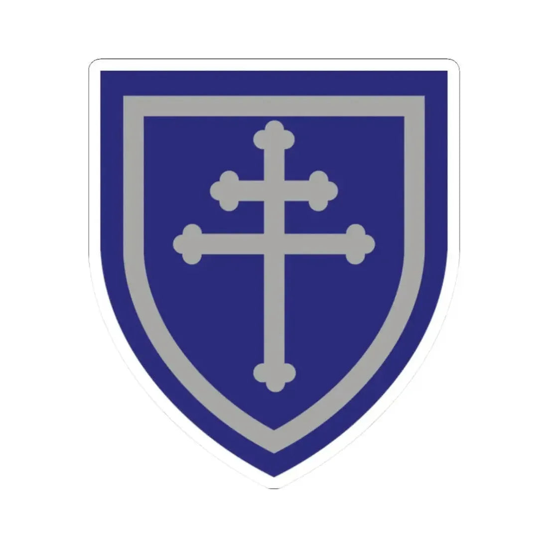 79th Infantry Division SSI (U.S. Army) STICKER Vinyl Kiss-Cut Decal 2 Inch White - The Sticker Space