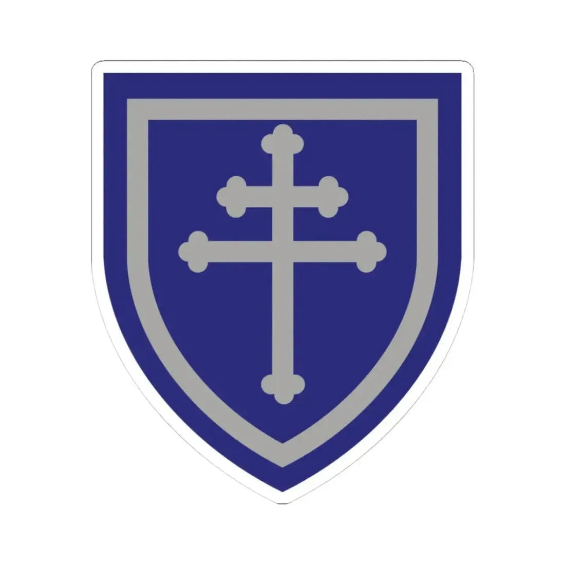 79th Infantry Division SSI (U.S. Army) STICKER Vinyl Kiss-Cut Decal 3 Inch White - The Sticker Space