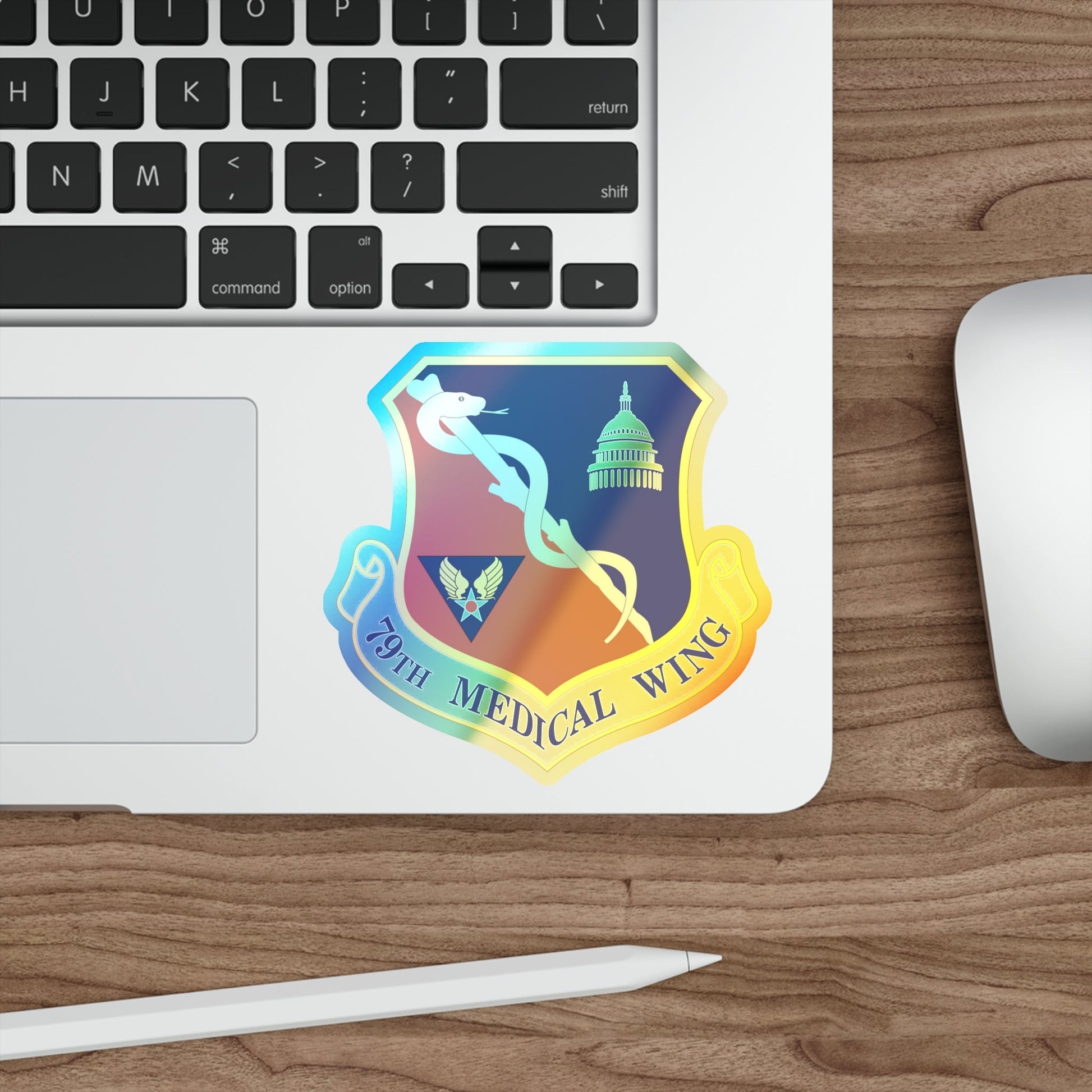 79th Medical Wing (U.S. Air Force) Holographic STICKER Die-Cut Vinyl Decal-The Sticker Space