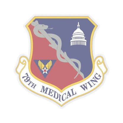 79th Medical Wing (U.S. Air Force) STICKER Vinyl Kiss-Cut Decal 6 Inch Transparent - The Sticker Space