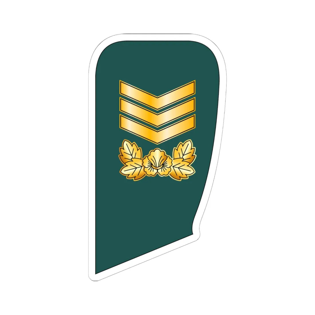 7.SKA MSG (Korea) (Military Rank) STICKER Vinyl Kiss-Cut Decal 6 Inch White - The Sticker Space