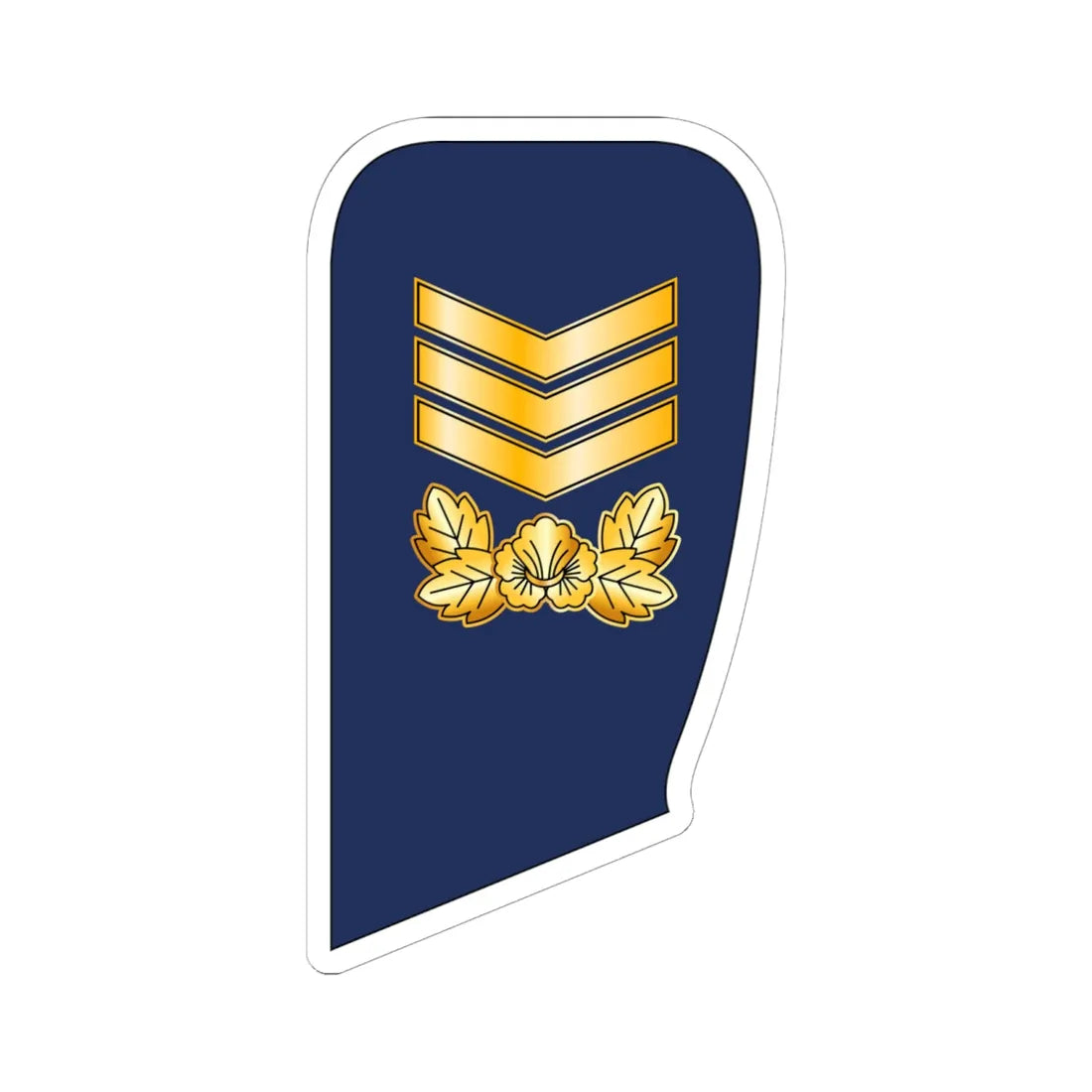 7.SKAF MSG (Korea) (Military Rank) STICKER Vinyl Kiss-Cut Decal 6 Inch White - The Sticker Space