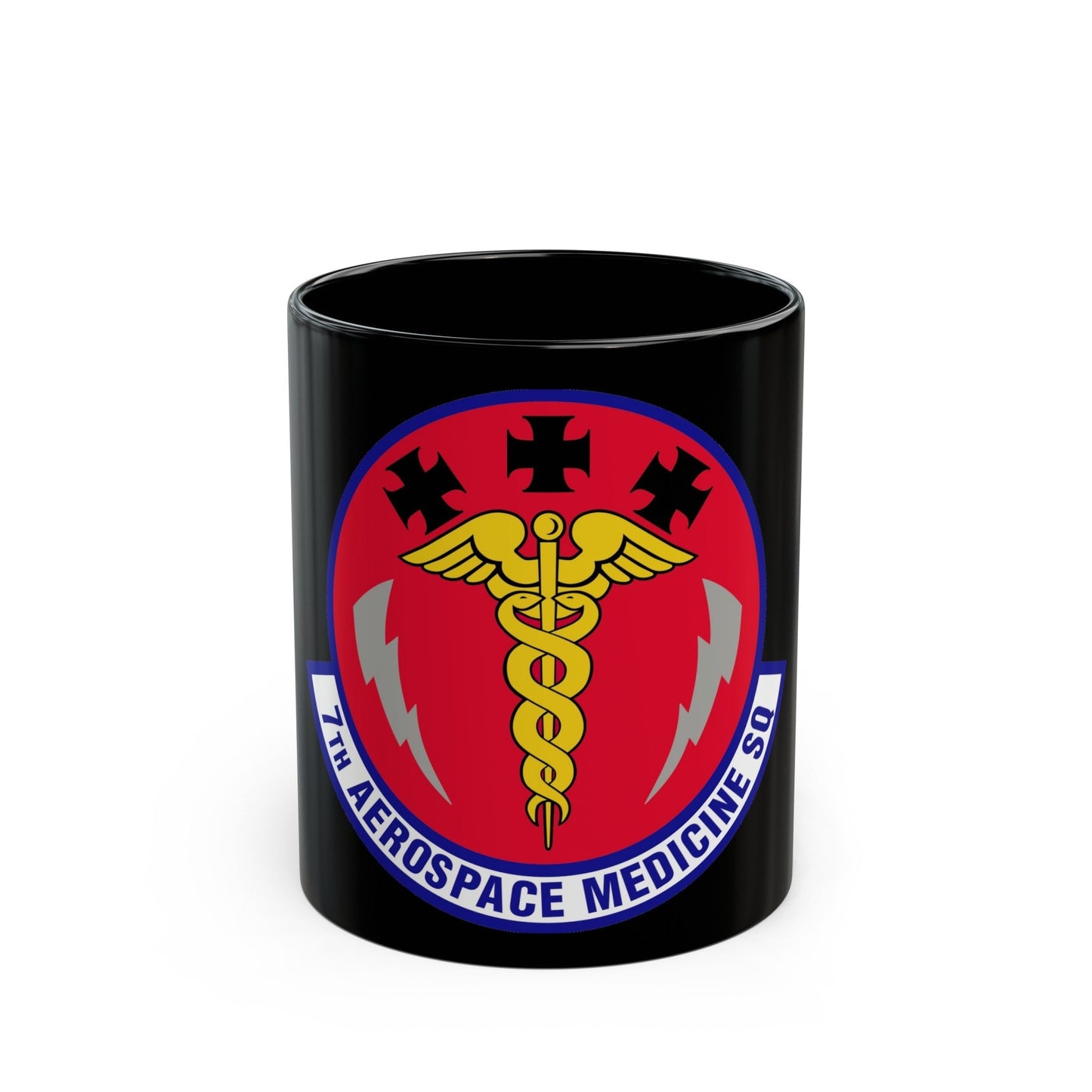 7th Aerospace Medicine Squadron (U.S. Air Force) Black Coffee Mug-11oz-The Sticker Space