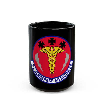 7th Aerospace Medicine Squadron (U.S. Air Force) Black Coffee Mug-15oz-The Sticker Space