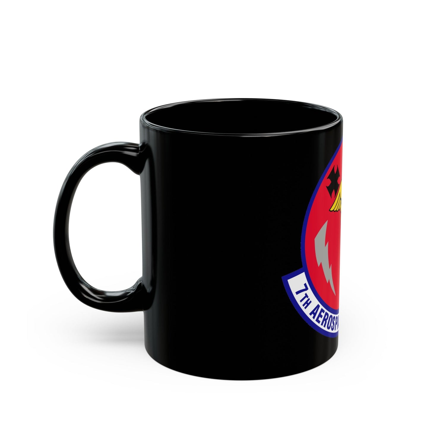 7th Aerospace Medicine Squadron (U.S. Air Force) Black Coffee Mug-The Sticker Space