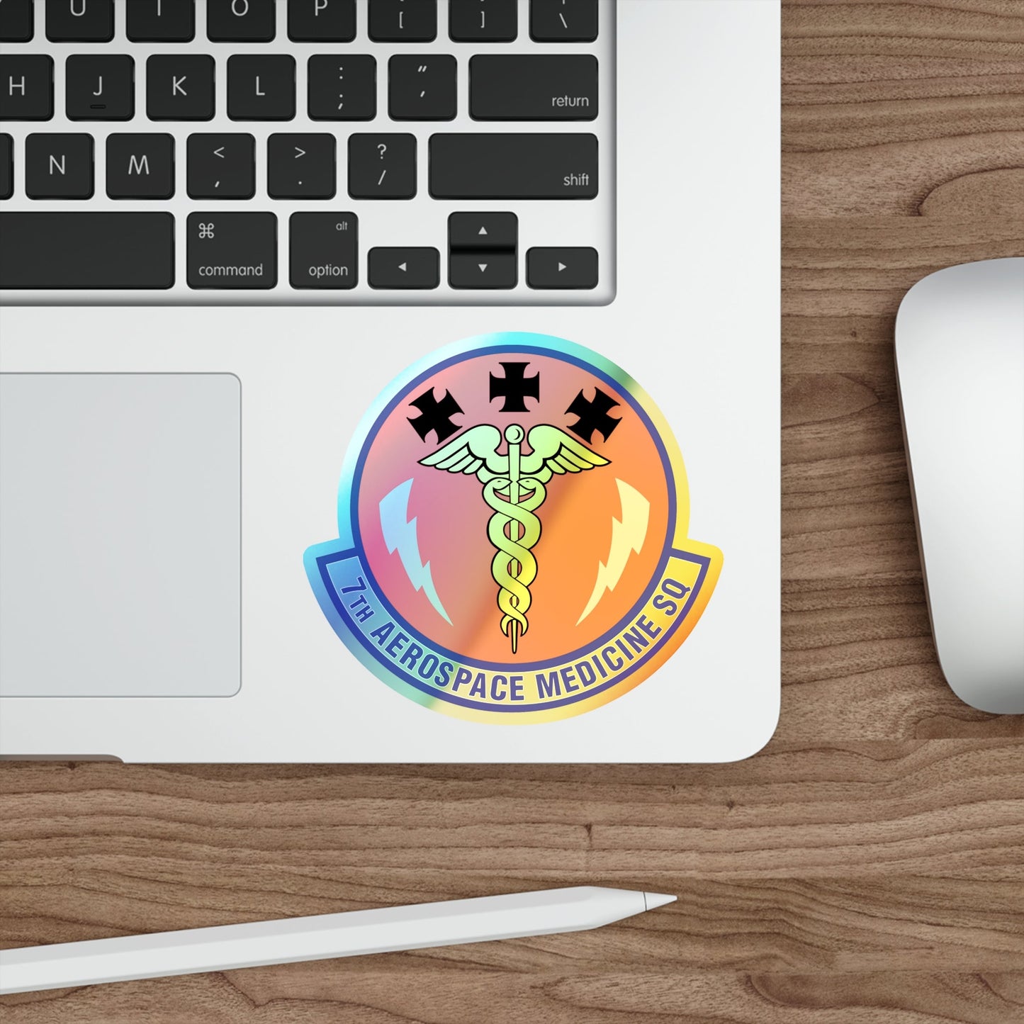 7th Aerospace Medicine Squadron (U.S. Air Force) Holographic STICKER Die-Cut Vinyl Decal-The Sticker Space