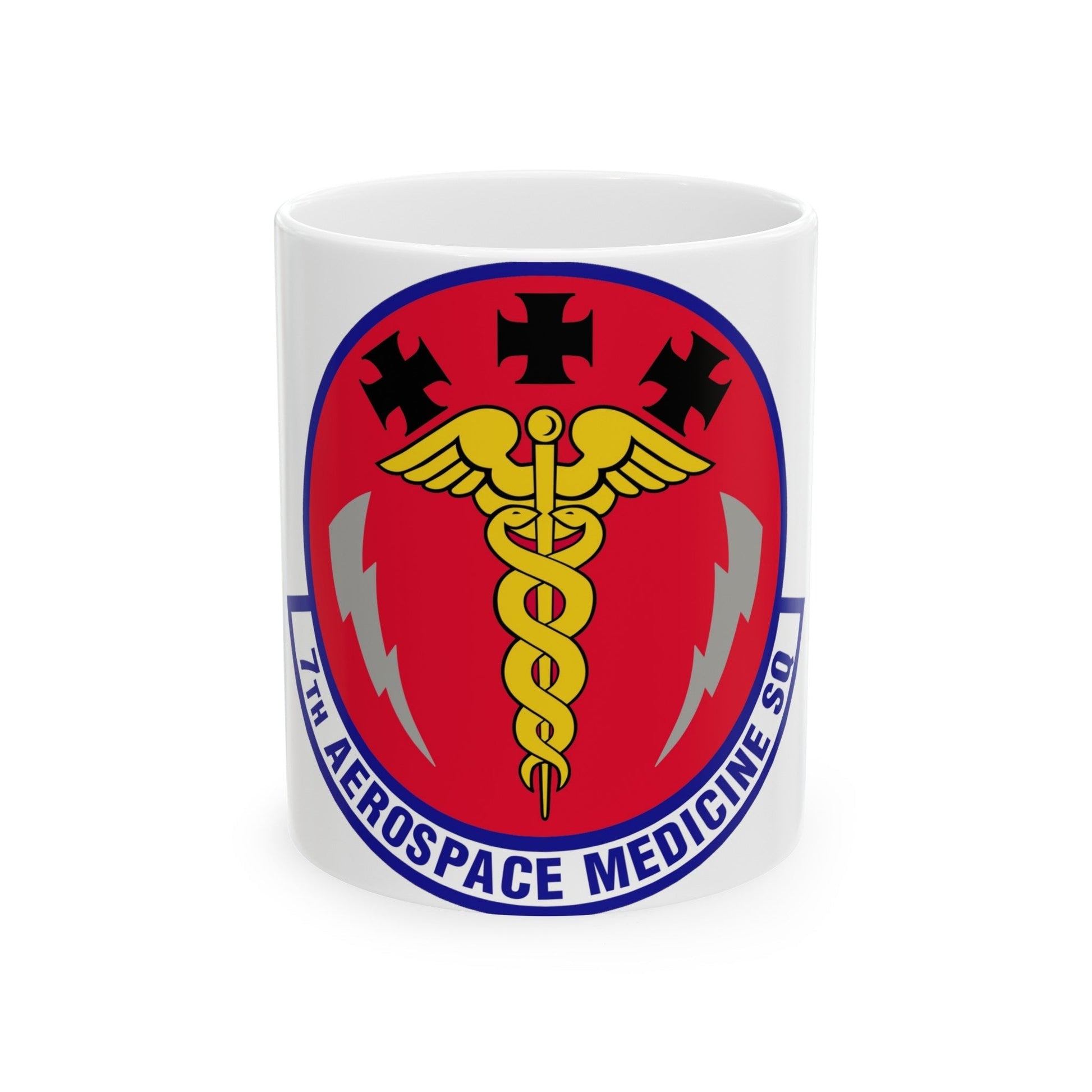 7th Aerospace Medicine Squadron (U.S. Air Force) White Coffee Mug-11oz-The Sticker Space