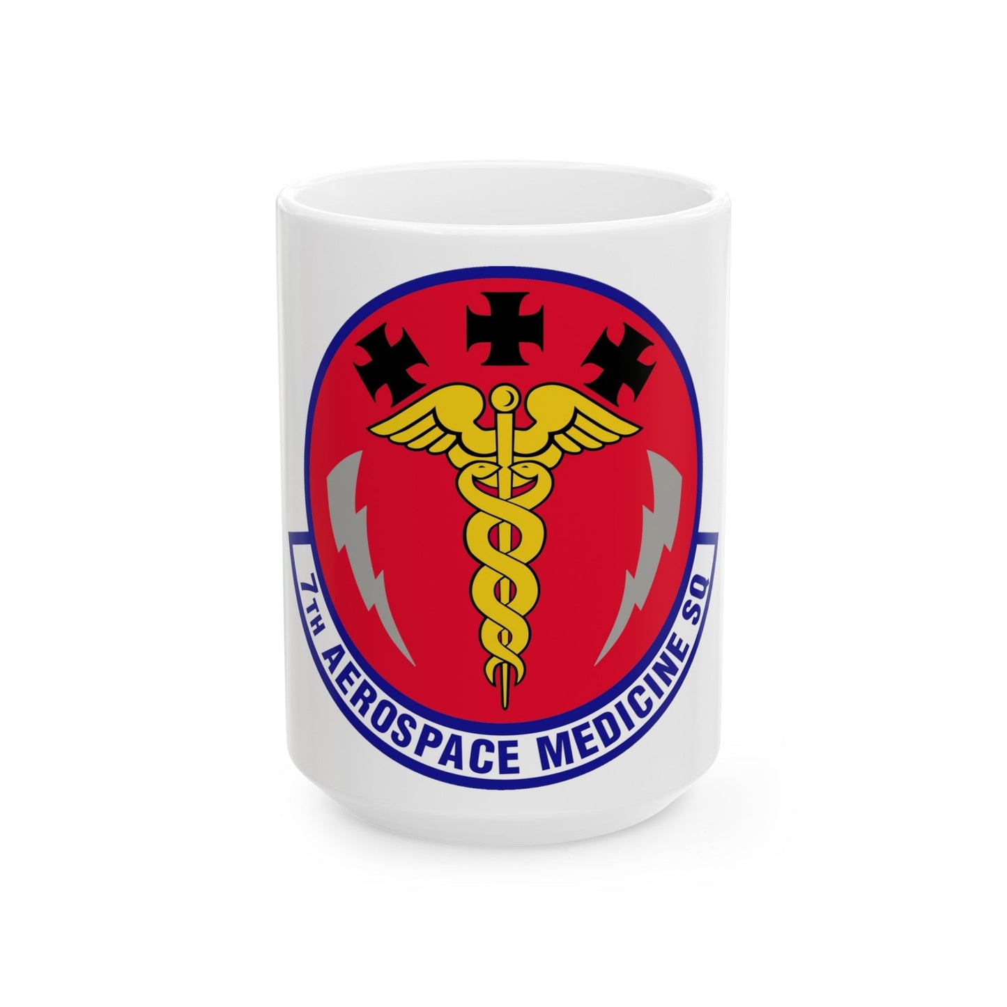 7th Aerospace Medicine Squadron (U.S. Air Force) White Coffee Mug-15oz-The Sticker Space