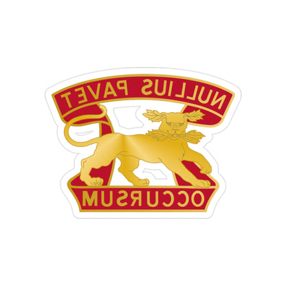 7th Air Defense Artillery Regiment (U.S. Army) REVERSE PRINT Transparent STICKER-2" × 2"-The Sticker Space