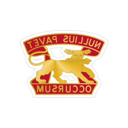 7th Air Defense Artillery Regiment (U.S. Army) REVERSE PRINT Transparent STICKER-3" × 3"-The Sticker Space