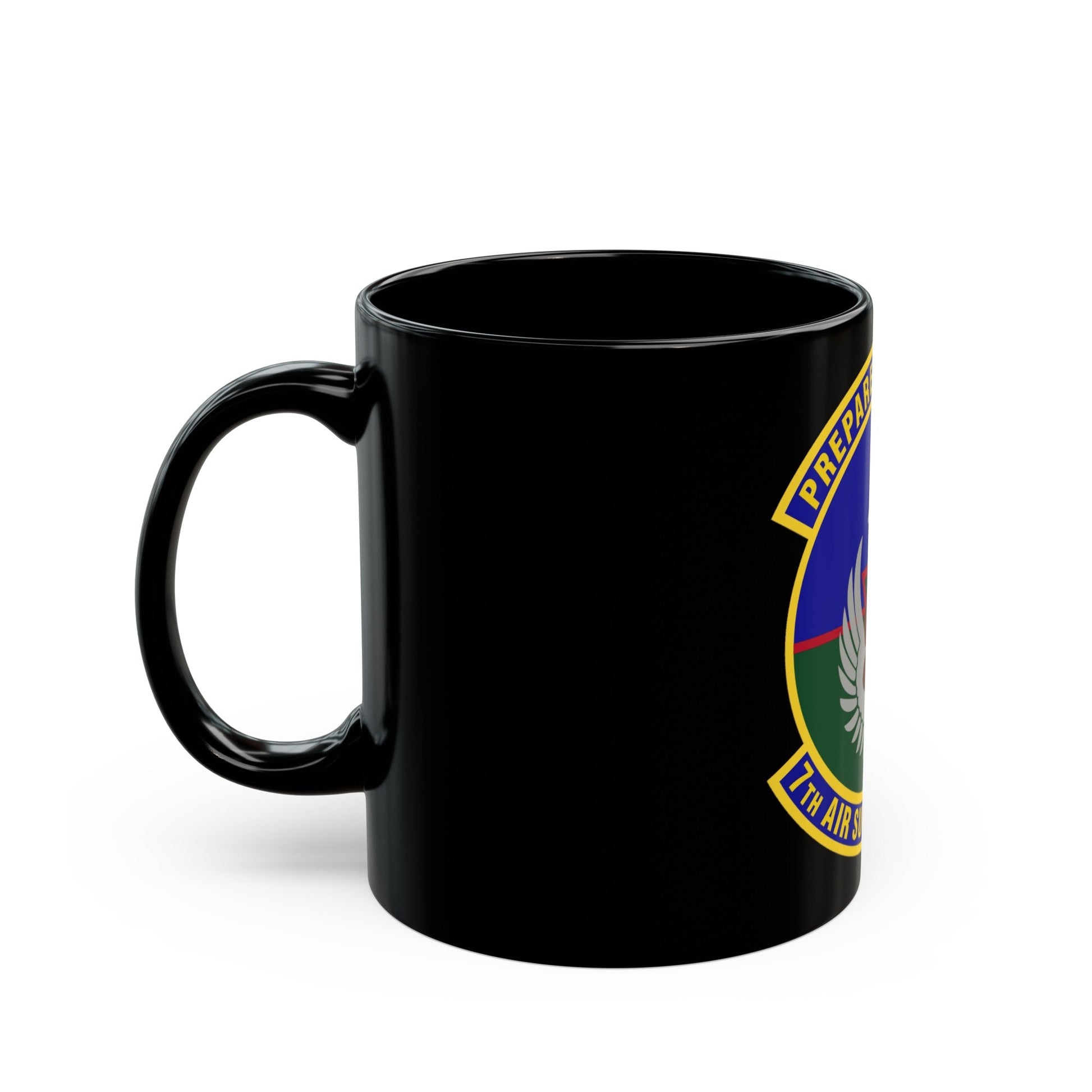 7th Air Support Operations Squadron (U.S. Air Force) Black Coffee Mug-The Sticker Space