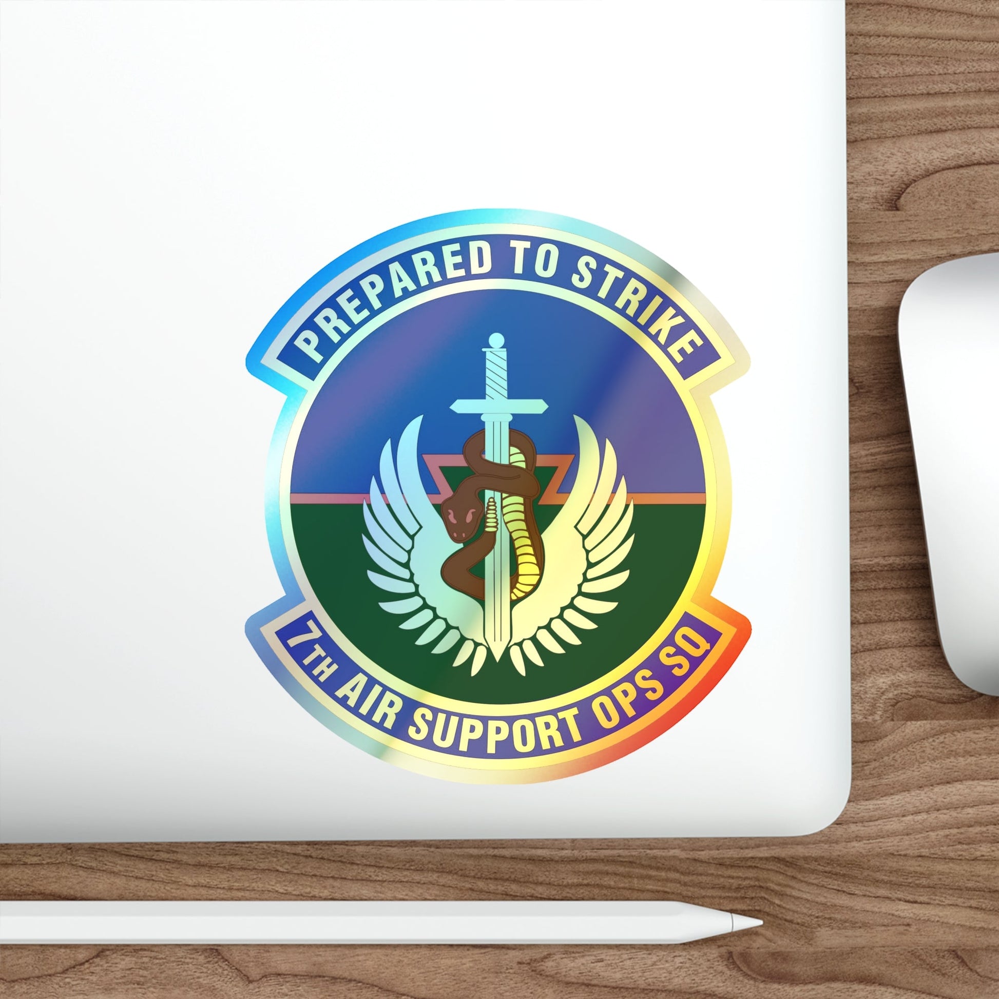 7th Air Support Operations Squadron (U.S. Air Force) Holographic STICKER Die-Cut Vinyl Decal-The Sticker Space