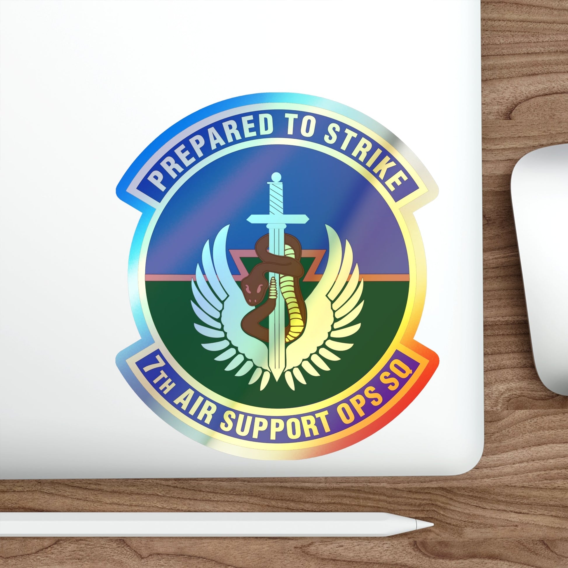 7th Air Support Operations Squadron (U.S. Air Force) Holographic STICKER Die-Cut Vinyl Decal-The Sticker Space