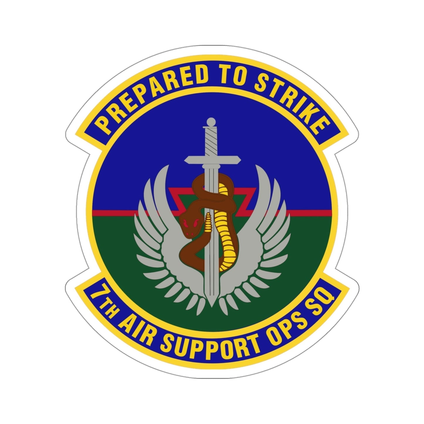 7th Air Support Operations Squadron (U.S. Air Force) STICKER Vinyl Die-Cut Decal-4 Inch-The Sticker Space